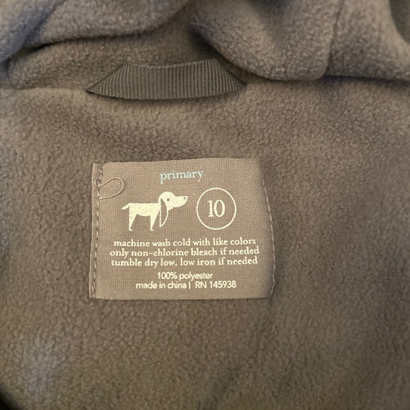 NEW Primary Warmest Puffer Jacket Black Size 10 - Picture 3 of 6